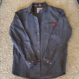 Left hand brewery button down